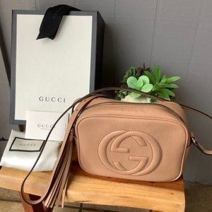 💞Gucci💞GG💞 Logo SoHo Patent Leather bag